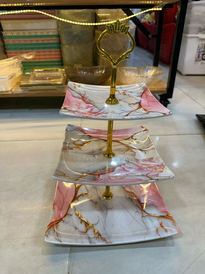 3-Tier Decorative Dessert Cupcake Stand Tray