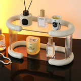 Elegant Dual-Tier Vanities Organizer