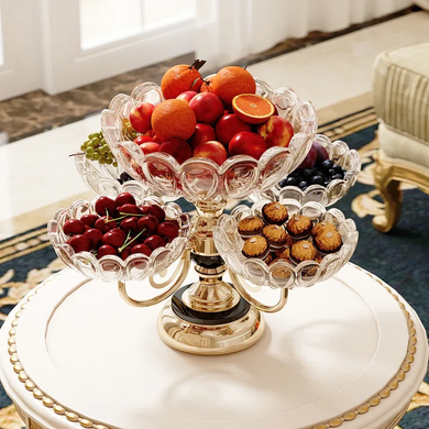 360 Rotating Fruits & Dry Fruits Platter Organizer