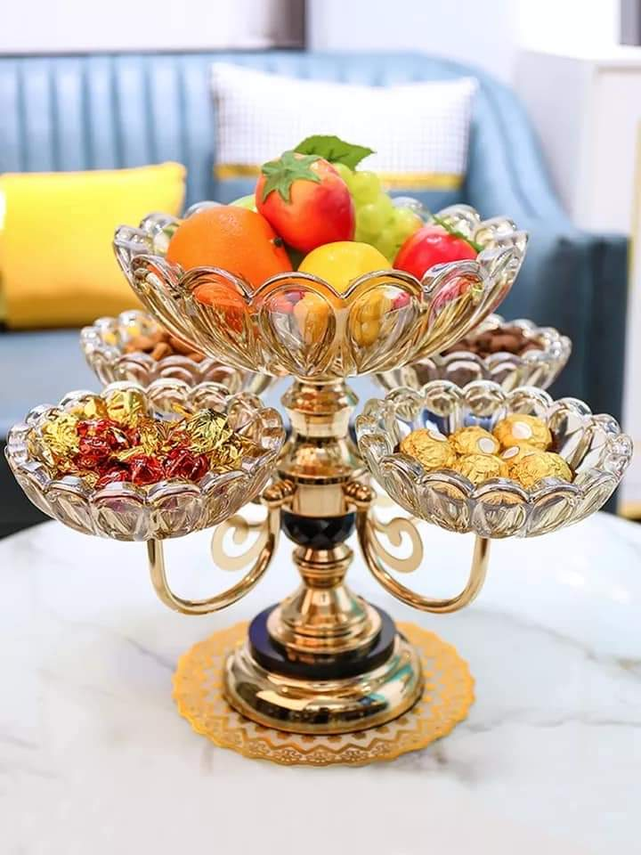 360 Rotating Fruits & Dry Fruits Platter Organizer