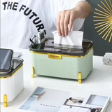 Luxury 3 in 1 Vertical Tissue Case with Storage box